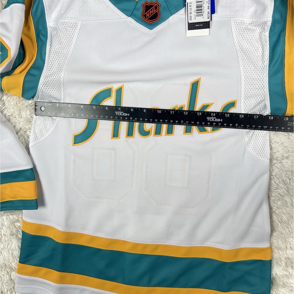 Adidas NHL San Jose Sharks "Brent Burns" Reverse Retro Jersey (H52337) Size 42 - Picture 9 of 10